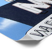 Blue Swallow Motel sur la Route 66 Retro Poster (Coin)