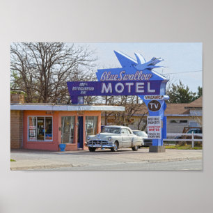 Blue Swallow Motel, Tucumcari, New Mexico Poster