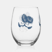blue swans set / Ensemble de verres bleu (Recto)