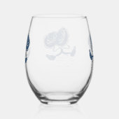 blue swans set / Ensemble de verres bleu (Droite)