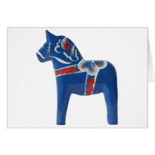 Blue Swedish Dala Horse