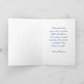 Blue Swils Tante Joyeuse carte de Noël (Intérieur)