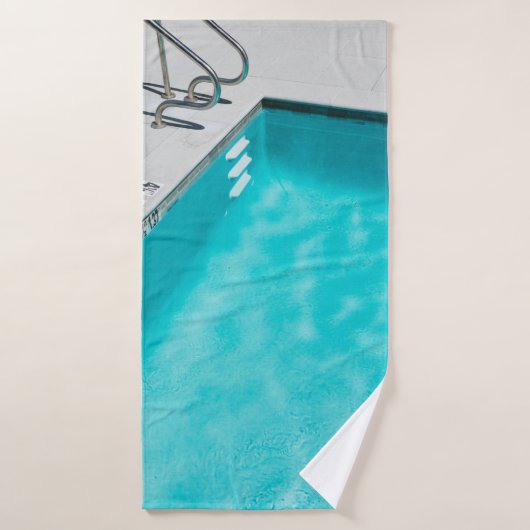 Blue swimming pool badhanddoek (Badhanddoek)