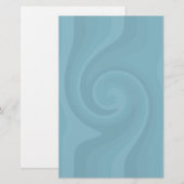 Blue Swirl briefpapier (Voorkant / Achterkant)