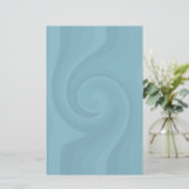 Blue Swirl briefpapier (Staand voorkant)