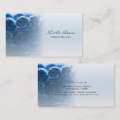 Blue Swirl Designer d'intérieur Carte de visite un (Devant / Derrière)