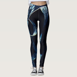 Blue Swirl Leggings