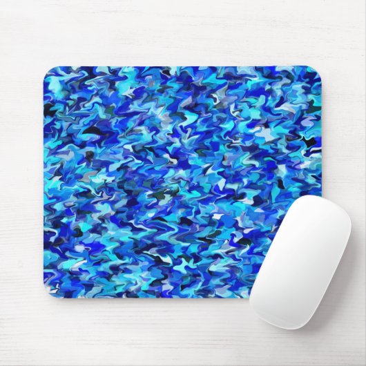 Blue Swirl Mousepad Muismat (Met muis)