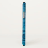 Blue Swirling Damask Patroon Case-Mate iPhone Case (Achterkant / rechts)