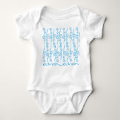 Blue Swirls Baby Jersey Bodysuit (Voorkant)