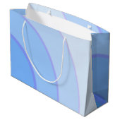 Blue Swirls Gift Bag Groot Cadeauzakje (Achterkant Gekanteld)