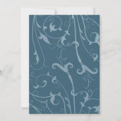 Blue Swirls - invitations de mariage (Dos)