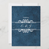 Blue Talavera Mexican Spanish Wedding Invitation (Dos)