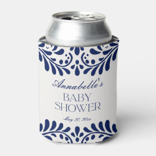 Blue Talavera Tegel Spaans Fiesta Baby shower Blikjeskoeler