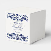 Blue Talavera Tegel Spaans Fiesta Doop Bedankdoosjes (Achterkant)