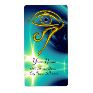 BLUE TALISMAN Horus Eye Turquoise Etiket