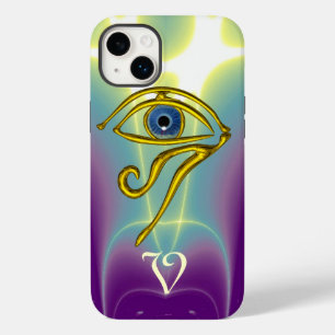 BLUE TALISMAN MONOGRAM Blauwgroen, Paars wit Case-Mate iPhone 14 Plus Hoesje