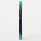 BLUE TALISMAN MONOGRAM Blauwgroen, Turquoise White Case-Mate iPhone Case (Achterkant/links)