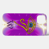 BLUE TALISMAN MONOGRAM Pink Fuchsia Paars Case-Mate iPhone Case (Achterkant (horizontaal))