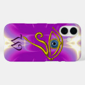 BLUE TALISMAN MONOGRAM Pink Fuchsia Paars Case-Mate iPhone Case (Achterkant (horizontaal))