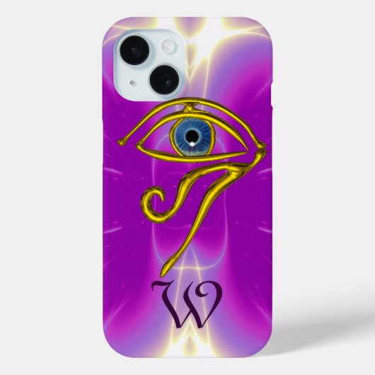 BLUE TALISMAN MONOGRAM Pink Fuchsia Paars Case-Mate iPhone Case (Achterkant)