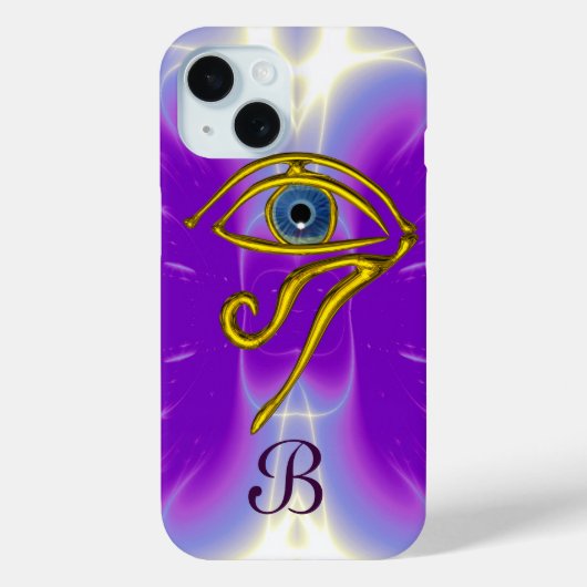 BLUE TALISMAN MONOGRAM Pink Fuchsia Paars Case-Mate iPhone Case (Achterkant)