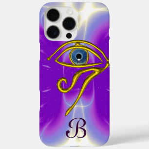 BLUE TALISMAN MONOGRAM Pink Fuchsia Paars iPhone 16 Pro Max Hoesje