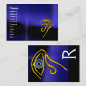 BLUE TALISMAN MONOGRAM zwart geel Visitekaartje (Voorkant / Achterkant)