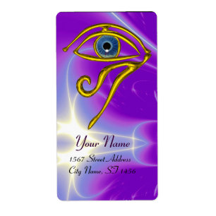 BLUE TALISMAN paars violet Etiket