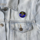 Blue Talisman Ronde Button 3,2 Cm (In situ)