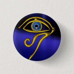 Blue Talisman Ronde Button 3,2 Cm