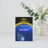BLUE TALISMAN SAPPHIRE MONOGRAM zwart geel Visitekaartje (Staand voorkant)