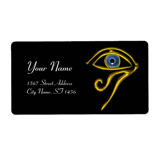 BLUE TALISMAN zwart Etiket (Voorkant)