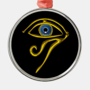 BLUE TALISMAN, zwart Metalen Ornament