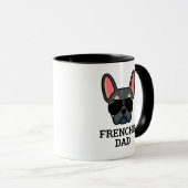 Blue Tan French Buldog Frenchie Chien Papa Mug (Devant droit)