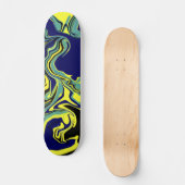 Blue Tang Psychedelic Skateboard (Voorkant)