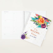 Blue Tangerine Floral Wedding Planner (Display)
