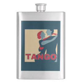 Blue Tango Poster Pop Art Flask Flacon