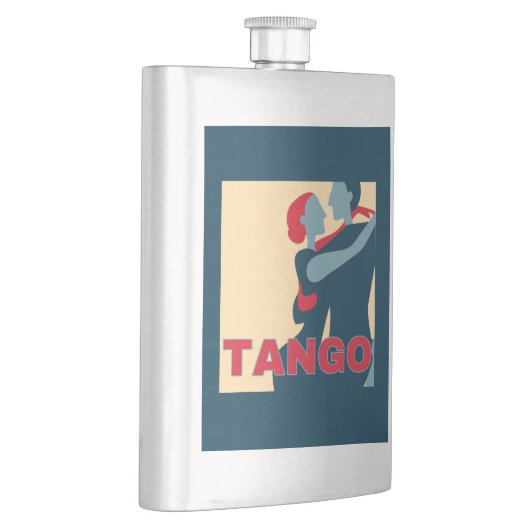 Blue Tango Poster Pop Art Flask Flacon (Rechts)