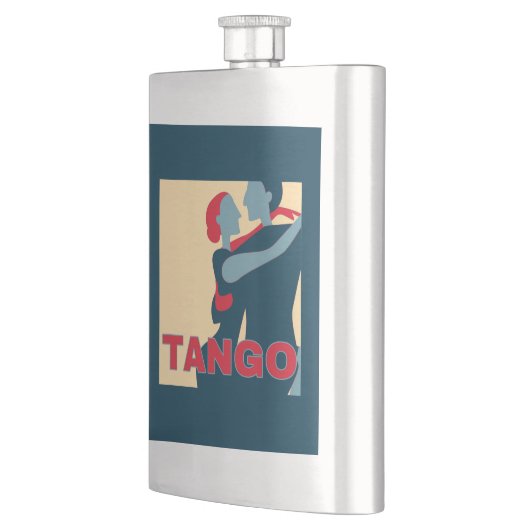 Blue Tango Poster Pop Art Flask Flacon (Links)