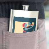 Blue Tango Poster Pop Art Flask Flacon (Voorbeeld)