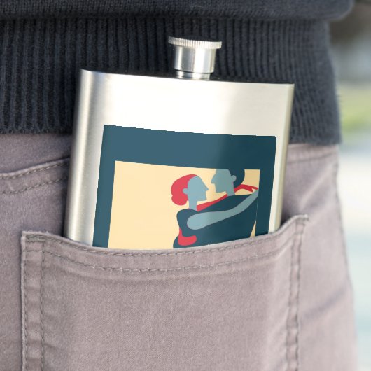 Blue Tango Poster Pop Art Flask Flacon (Voorbeeld)