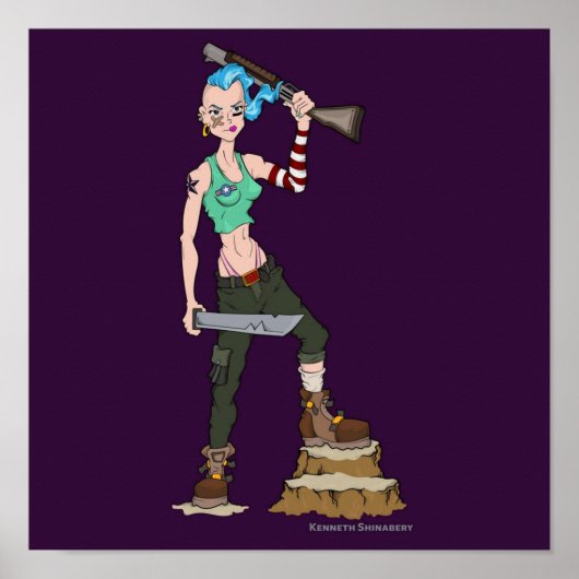 Blue Tank Girl FULL Poster (Voorkant)