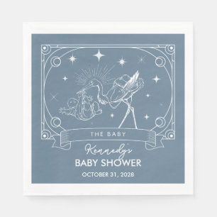 Blue Tarot Baby shower servet