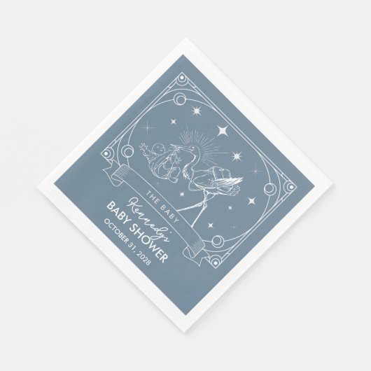 Blue Tarot Baby shower servet (Hoek)