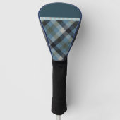 Blue Tartan Golf Head Hoesje Golfheadcover (Voorkant)