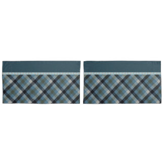 Blue Tartan Pillowcase Kussensloop