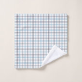 Blue Tartan Towel Cozy Gift for His Daily Routine (Gant de toilette)
