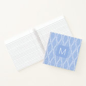 Blue Tatewaku Monogrammed Notitieboek (Binnen)