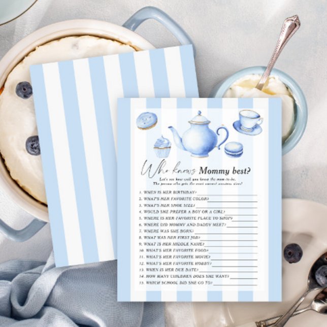 Blue Tea Party - Wie kent mama het beste spel (Creator heeft geüpload)